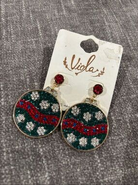 Christmas ornament earrings